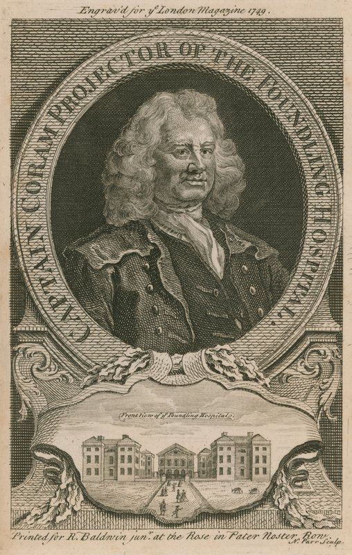 Kaptajn Coram, projektor fra Foundling Hospital af English School