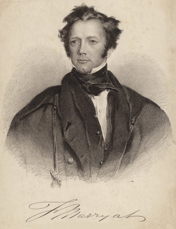 Kaptajn Frederick Marryat af English School