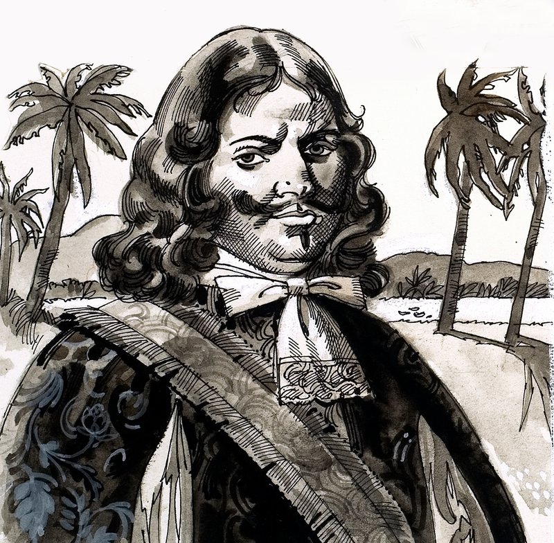 Kaptajn Henry Morgan på Jamaica af English School