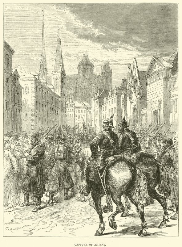 Erobringen af Amiens, december 1870 af English School