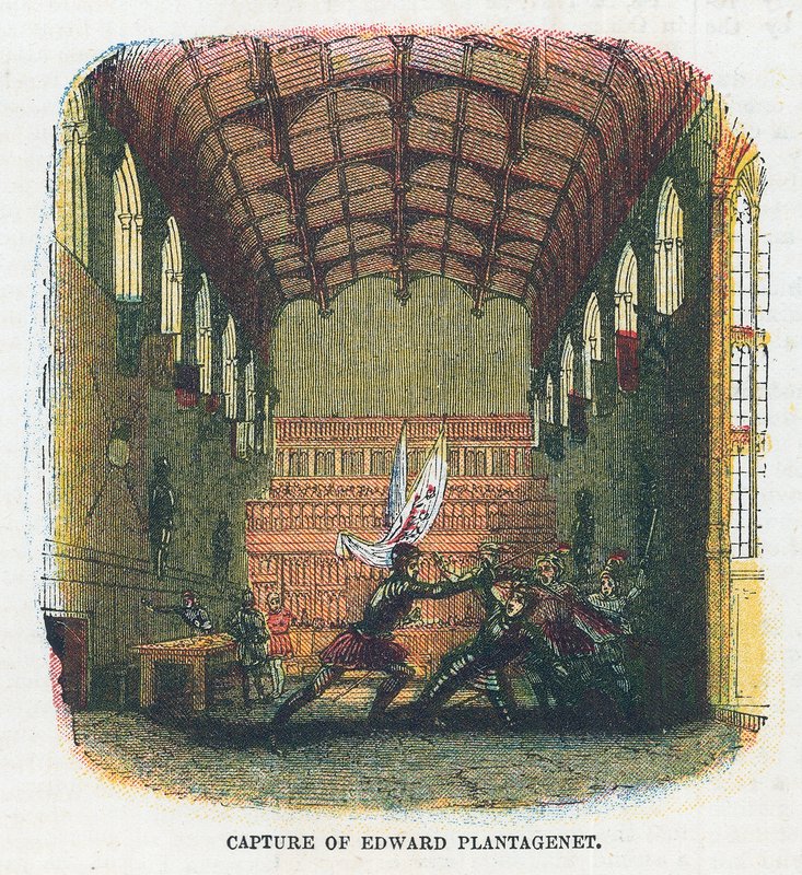 Tilfangetagelse af Edward Plantagenet af English School
