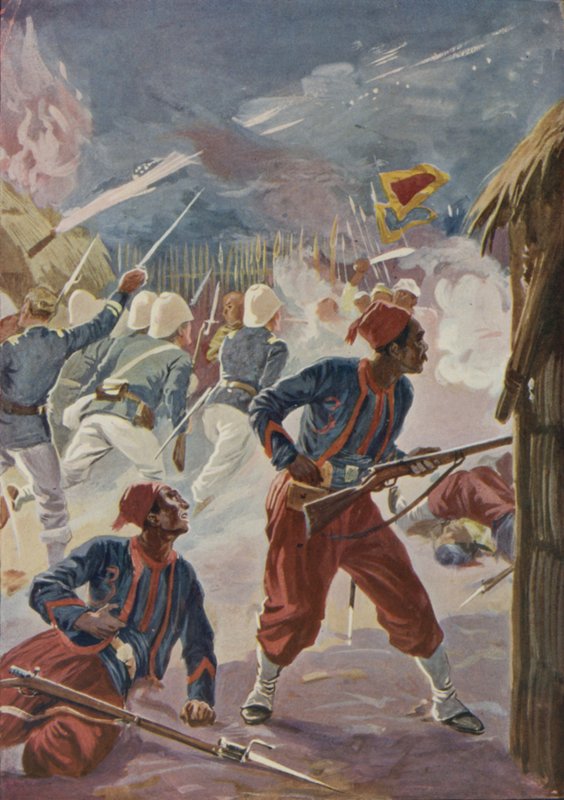 Franskmændenes tilfangetagelse af Son Tay, Tonkin, 1884 af English School