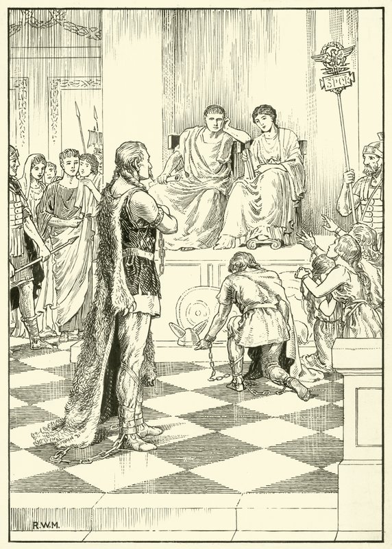 Caractacus (blæk på papir) af English School