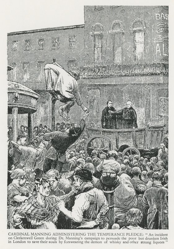 Kardinal Manning administrerer afholdsløftet af English School