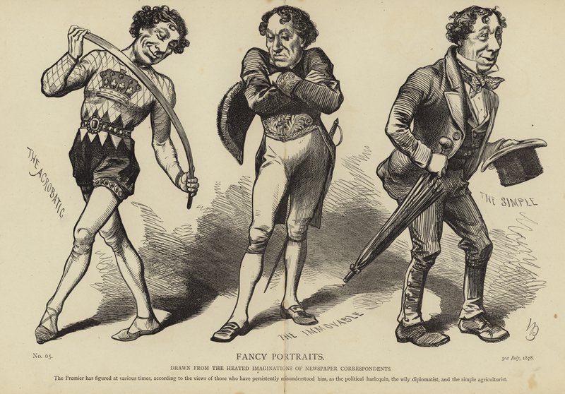 Karikaturer af Benjamin Disraeli af English School