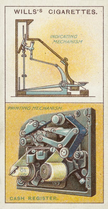 Kasseapparat (chromolitho) af English School