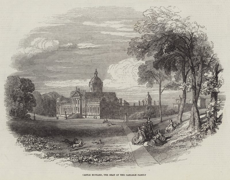 Castle Howard, sædet for familien Carlisle (gravering) af English School