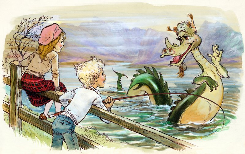 At fange Loch Ness-monstret af English School