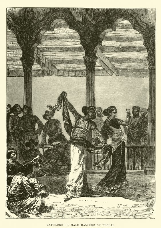 Cathacks or male dancers of Bhopal  af English School