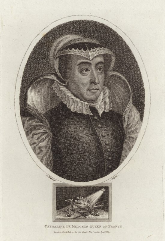 Catharine de Medicis Dronning af Frankrig af English School