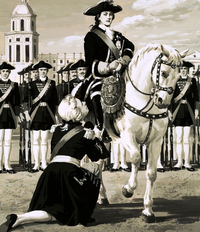 Catherine ledede et hæroprør, der væltede hendes mand, zar Peter af English School
