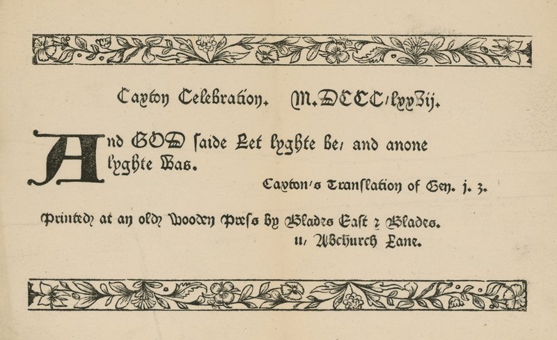 Caxton-fest af English School
