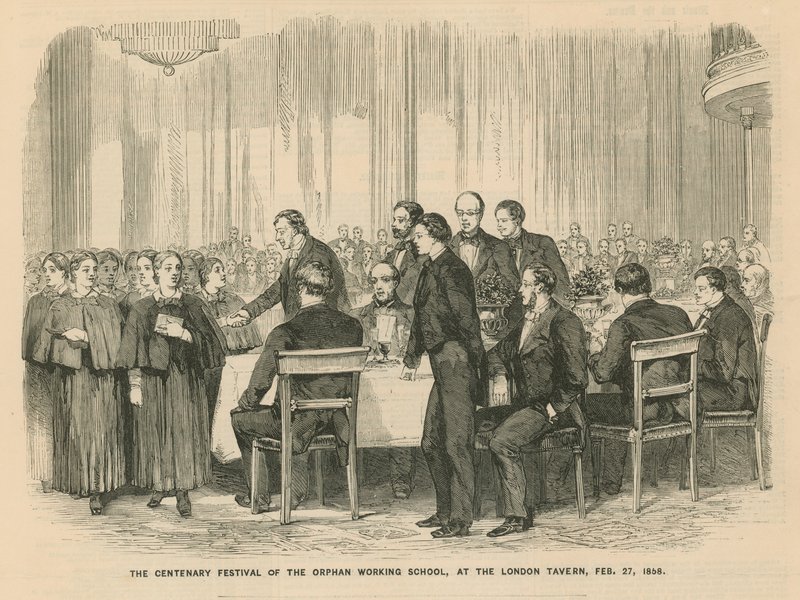 Centenary Festival of the Orphan Working School i London Tavern af English School