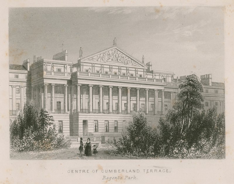 Centre of Cumberland Terrace, Regents Park, London af English School