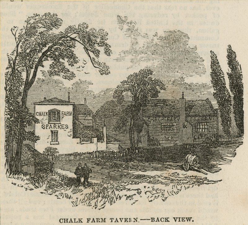 Chalk Farm Tavern, London, set bagfra af English School