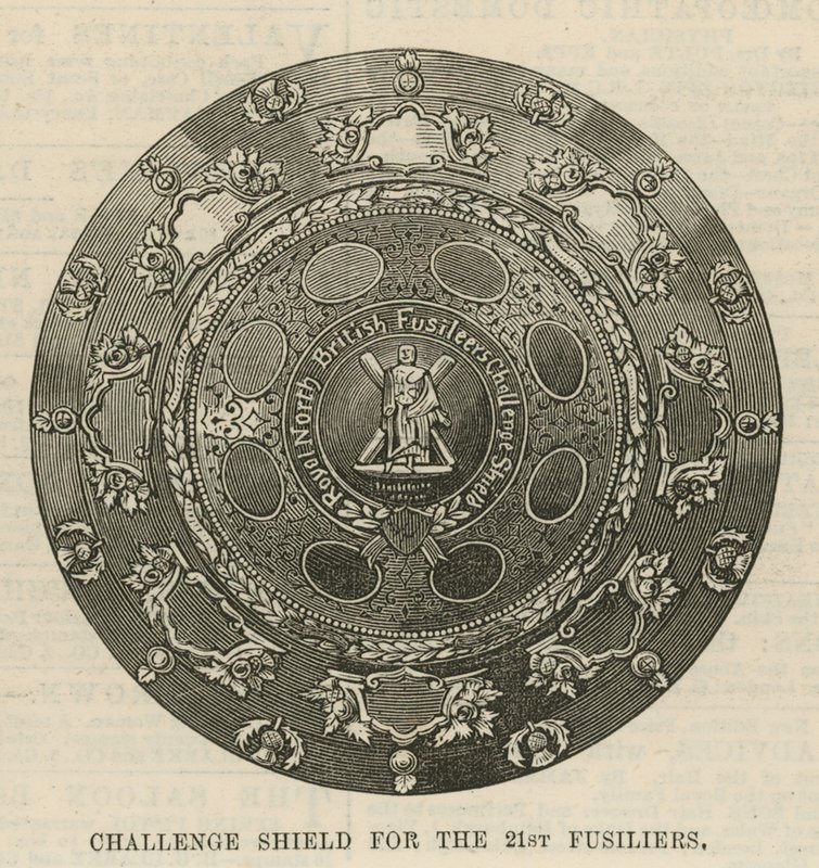 Challenge Shield for de 21. Fusiliers af English School
