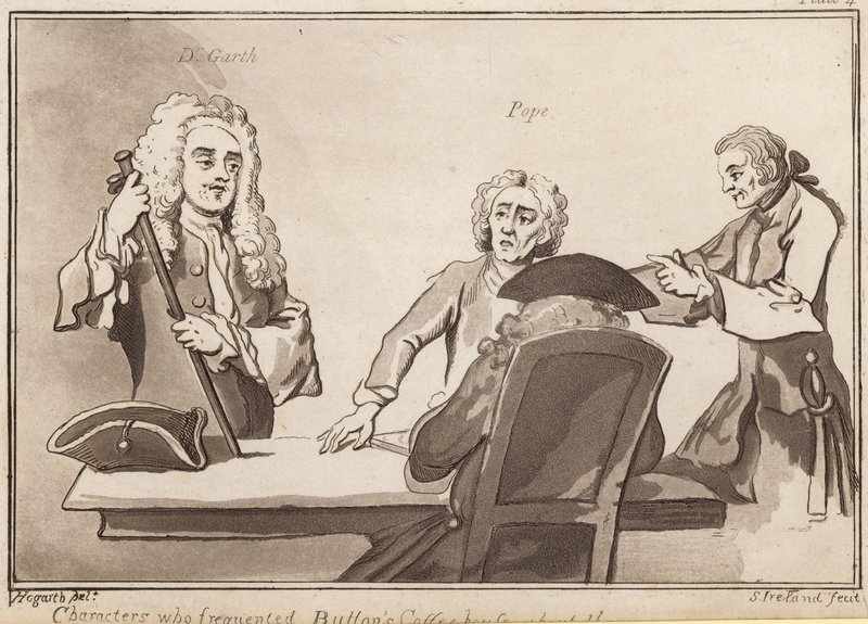 Karakterer, der frekventerede Buttons Coffee House omkring år 1720