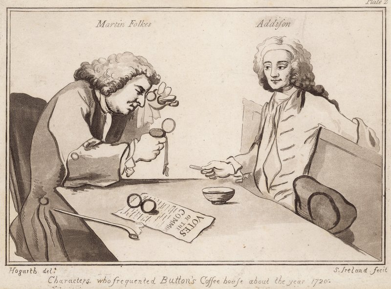 Karakterer, der frekventerede Buttons Coffee House omkring år 1720