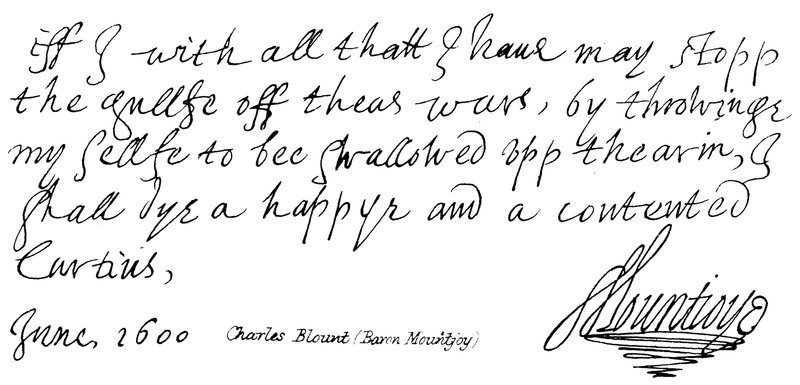 Charles Blount (Baron Mountjoy) af English School