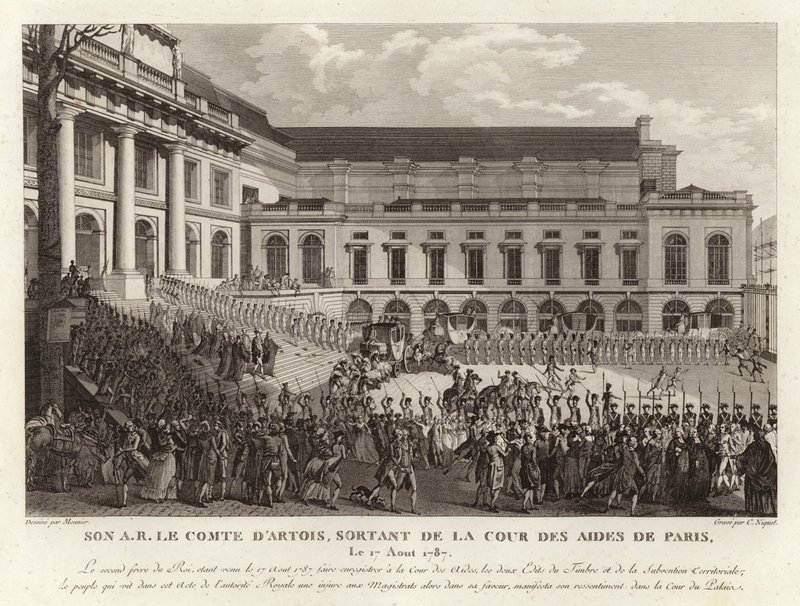 Charles Philippe dArtois ud af La Cour des Aides i Paris af English School