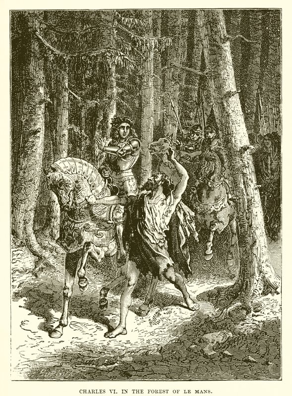 Charles VI i Le Mans-skoven af English School