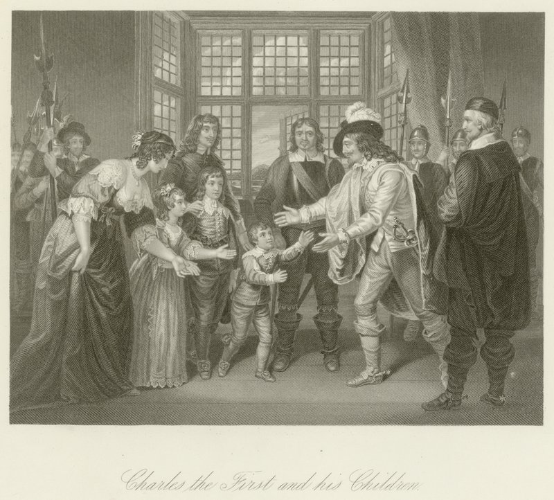 Karl den Første med sine børn af English School