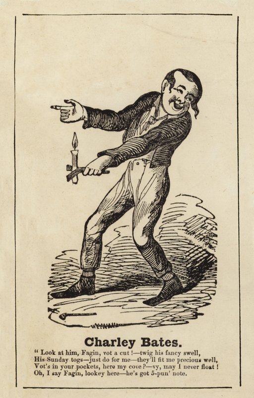 Charley Bates fra Oliver Twist af English School