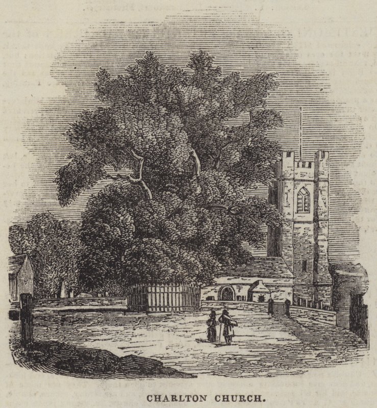 Charlton Church (gravering) af English School