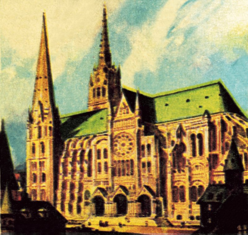 Chartres katedral af English School