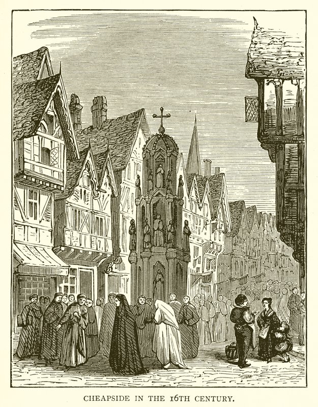 Cheapside i det 16. århundrede af English School