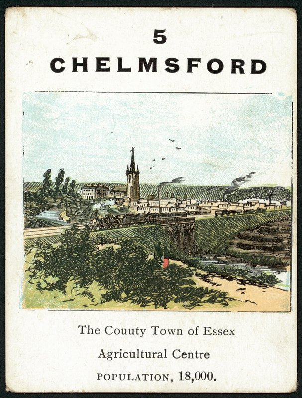 Chelmsford (farve litho) af English School