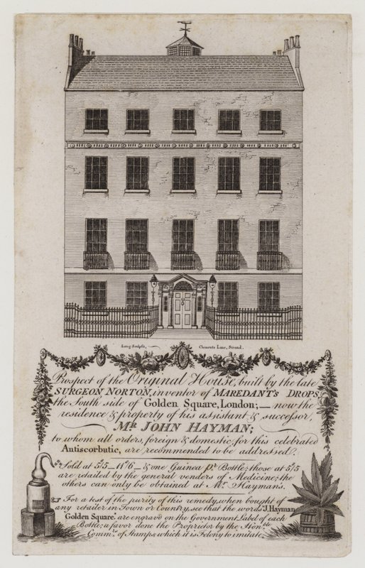 Kemikere og læger, hr. John Hayman, fagkort af English School
