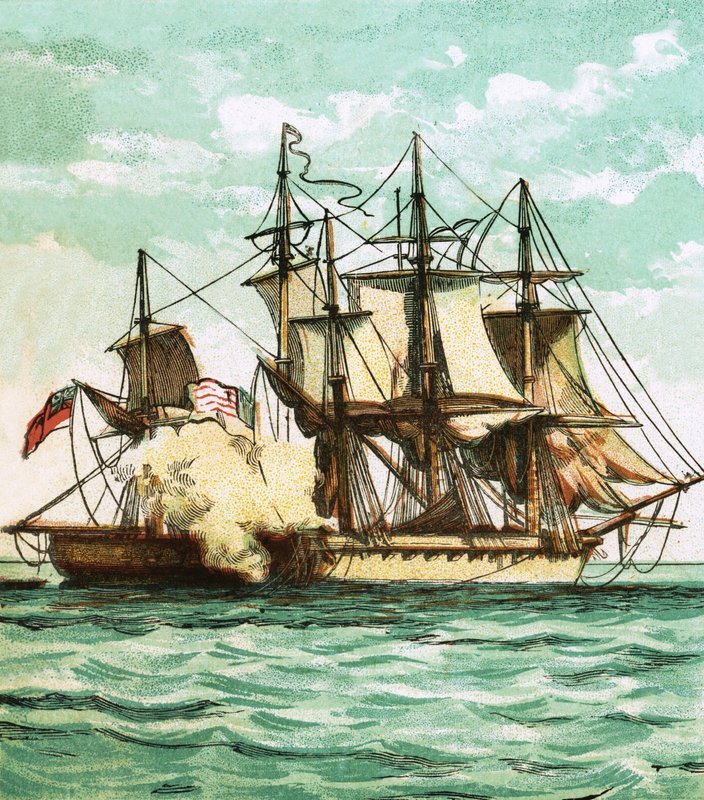 Chesapeake og Shannon af English School