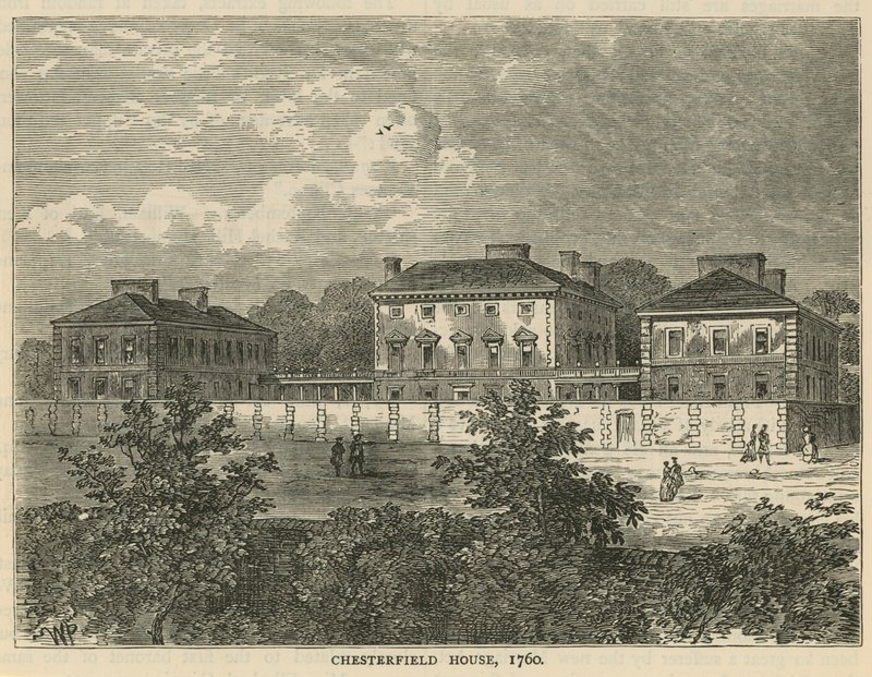 Chesterfield House, 1760 af English School