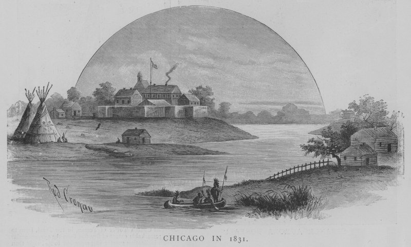 Chicago i 1831 (gravering) af English School