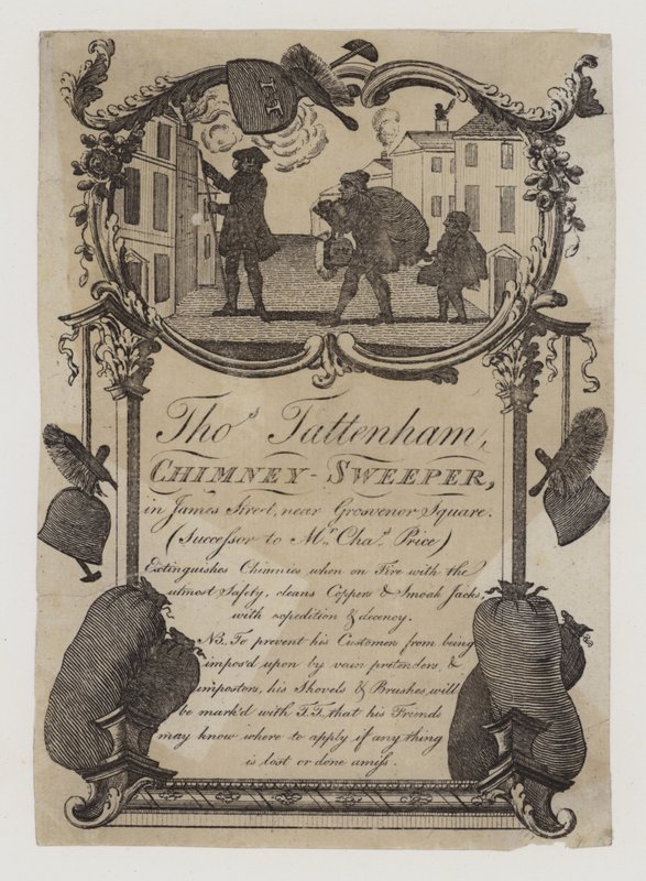 Skorstensfejere, Thomas Tattenham, byttekort af English School