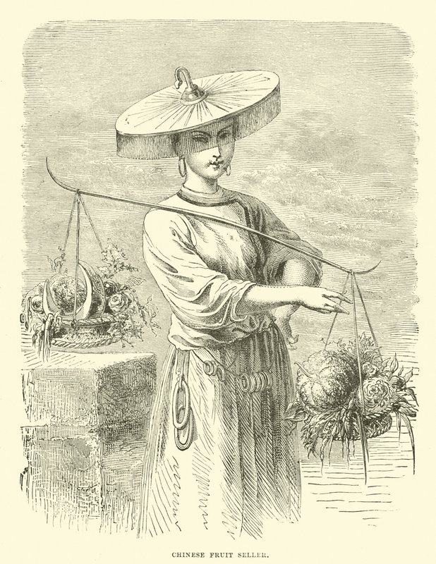 Chinese fruit seller  af English School