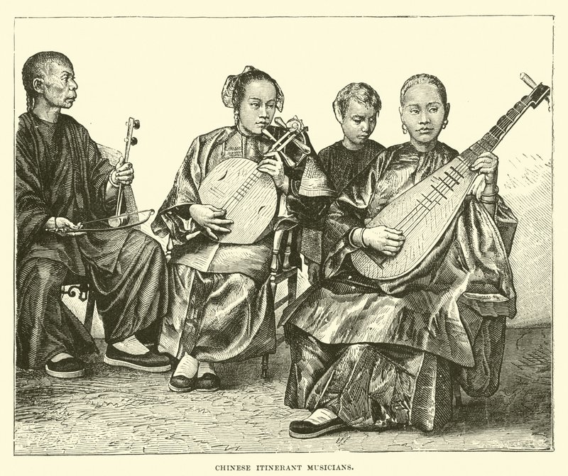 Chinese itinerant musicians  af English School