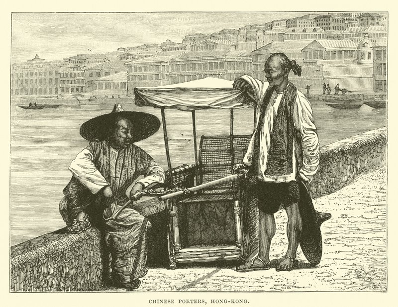Chinese porters, Hong-Kong  af English School