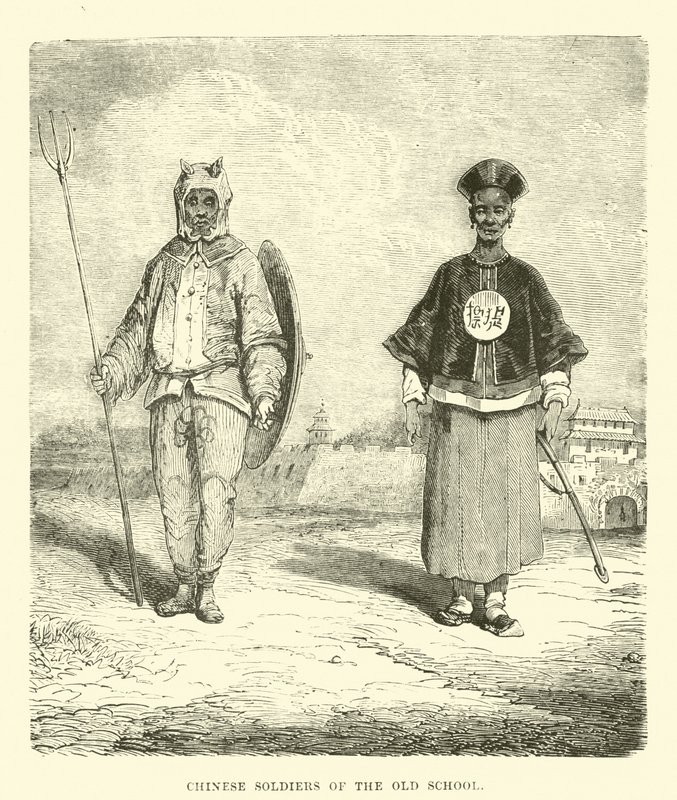 Chinese soldiers of the old school  af English School