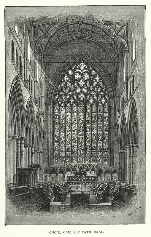 Kor, Carlisle Cathedral (gravering) af English School