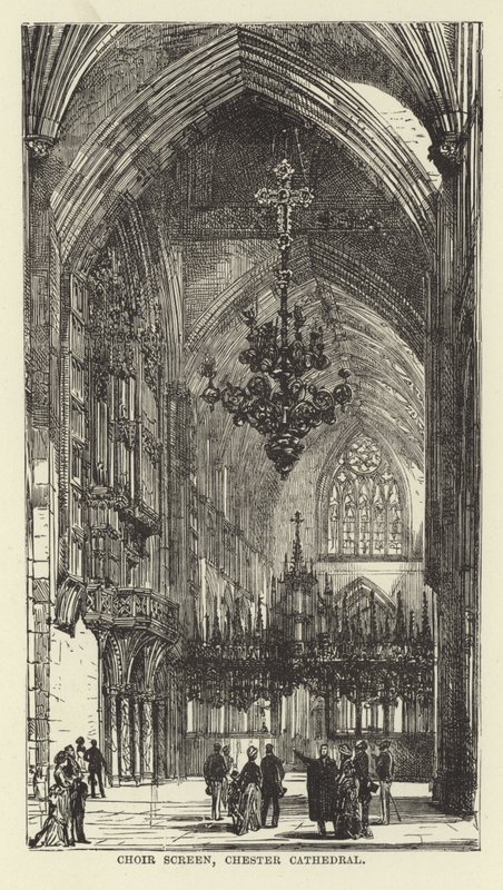 Choir Screen, Chester Cathedral af English School
