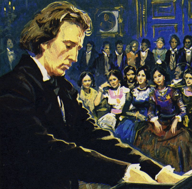 Chopin spillede mest i de riges saloner af English School