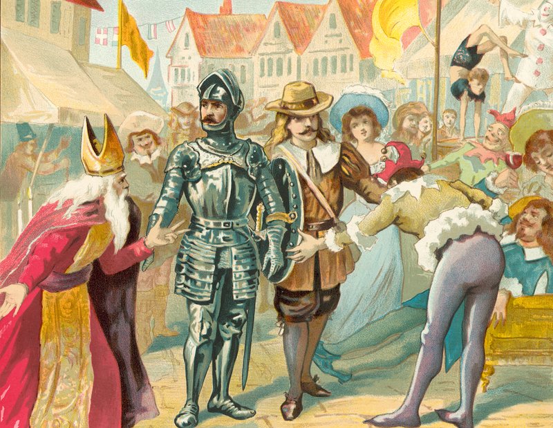 Kristne og trofaste passerer Vanity Fair og modsætter sig overtro og letsind af English School
