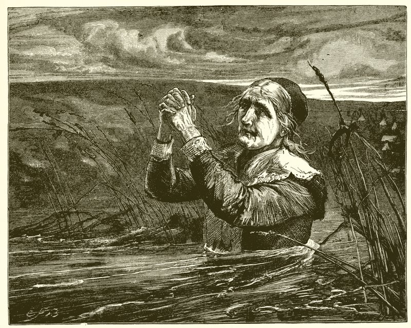 Christiana passerer over floden til den himmelske by af English School