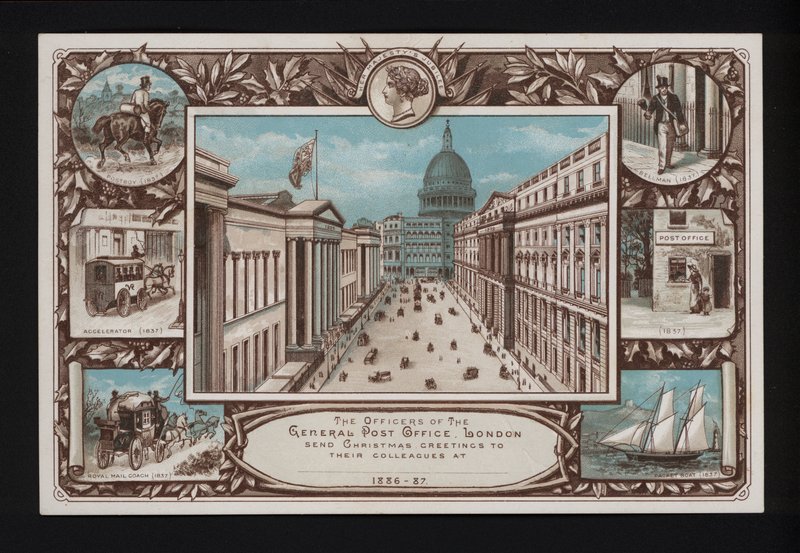 Julehilsener fra General Post Office, London af English School