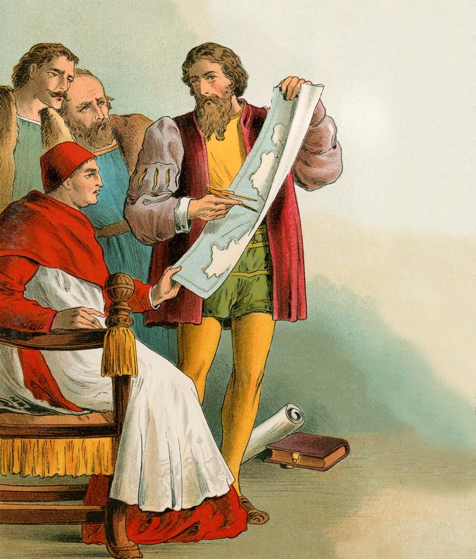 Christopher Columbus viser sine planer til portugiseren, der forrådte ham af English School