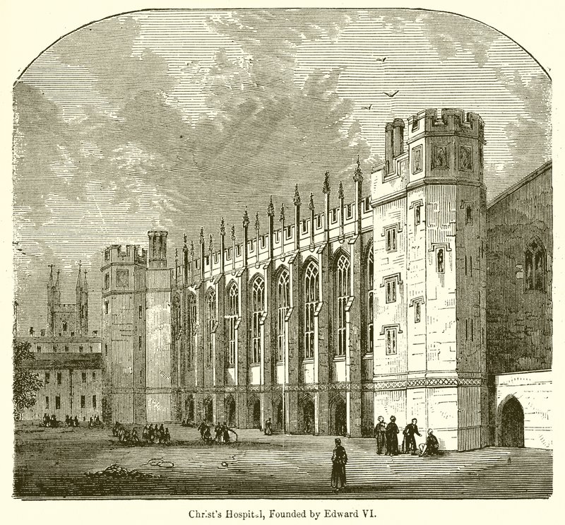 Christs Hospital, grundlagt af Edward VI af English School