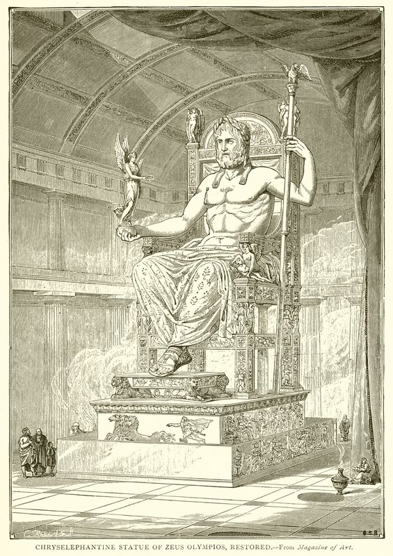 Chryselefantine Statie af Zeus Olympios, Restorid af English School