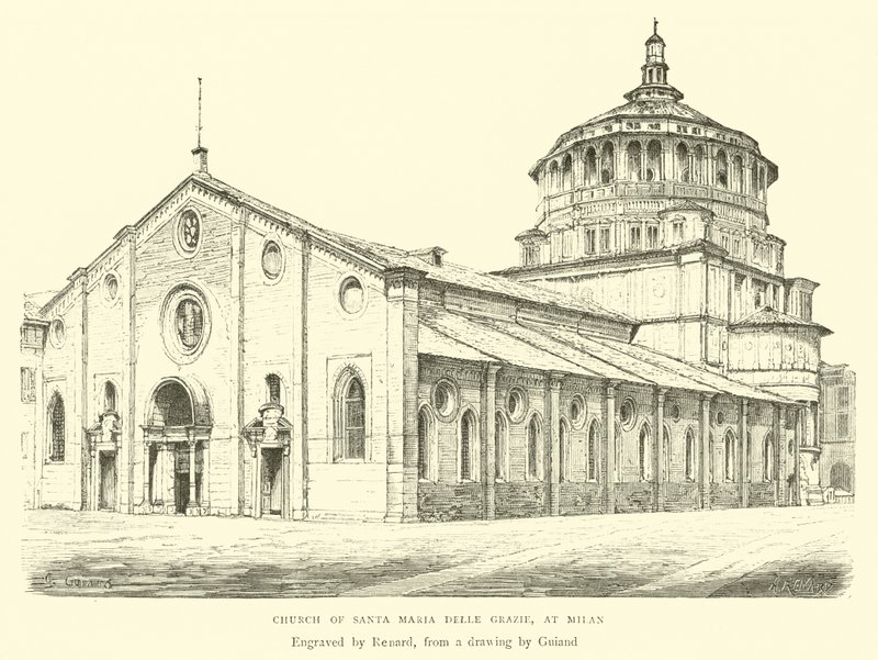 Santa Maria Delle Grazie-kirken i Milano af English School
